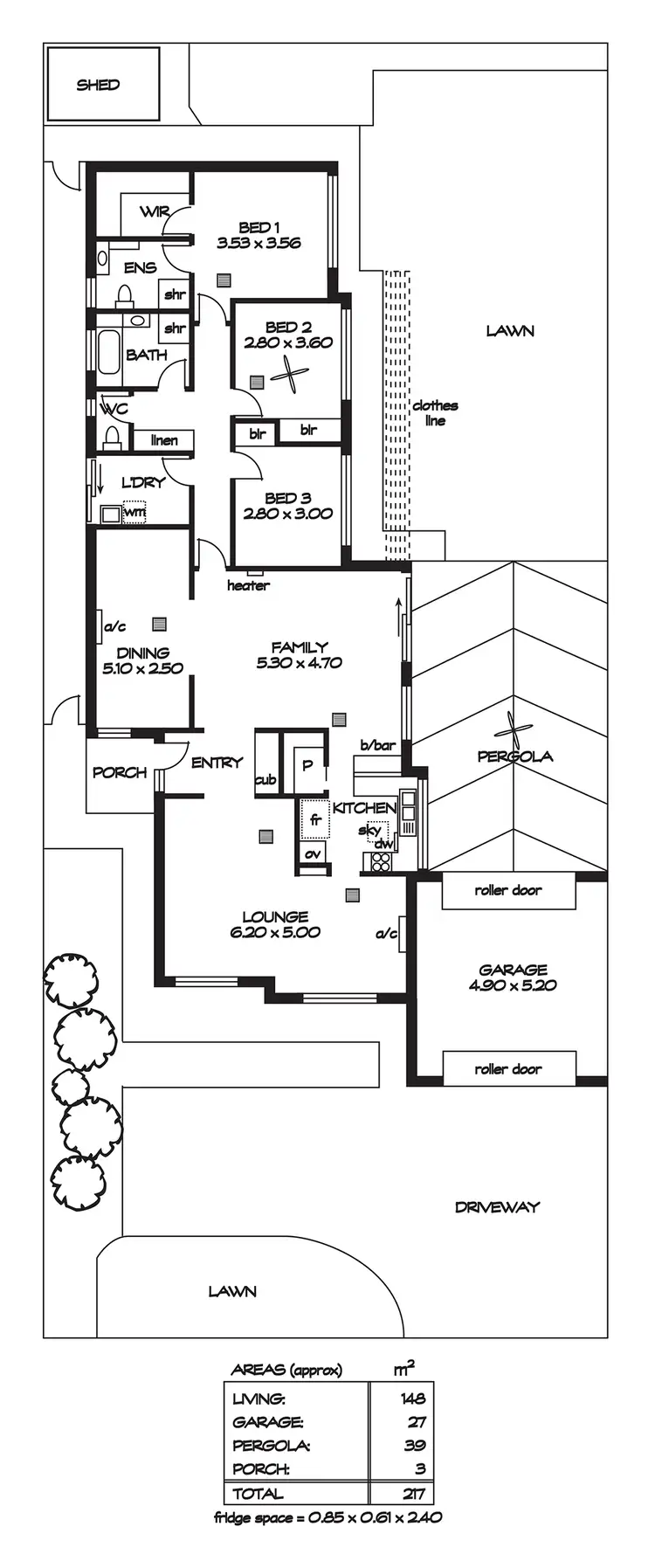 Floorplan of Homely house listing, 16 Steen Crescent, Pooraka SA 5095