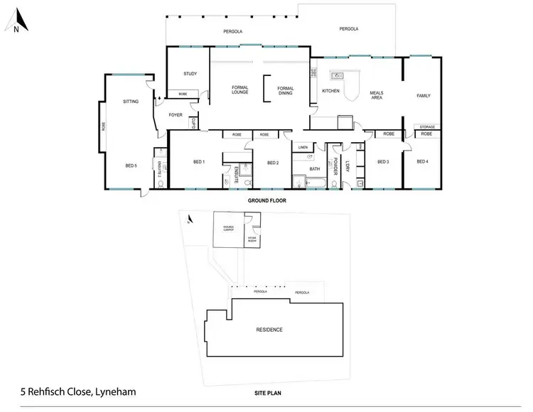 Floorplan of Homely house listing, 5 Rehfisch Close, Lyneham ACT 2602