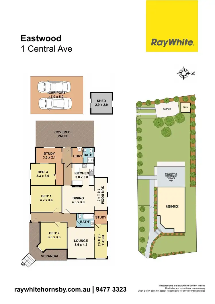 Floorplan of Homely house listing, 1 Central Avenue, Eastwood NSW 2122
