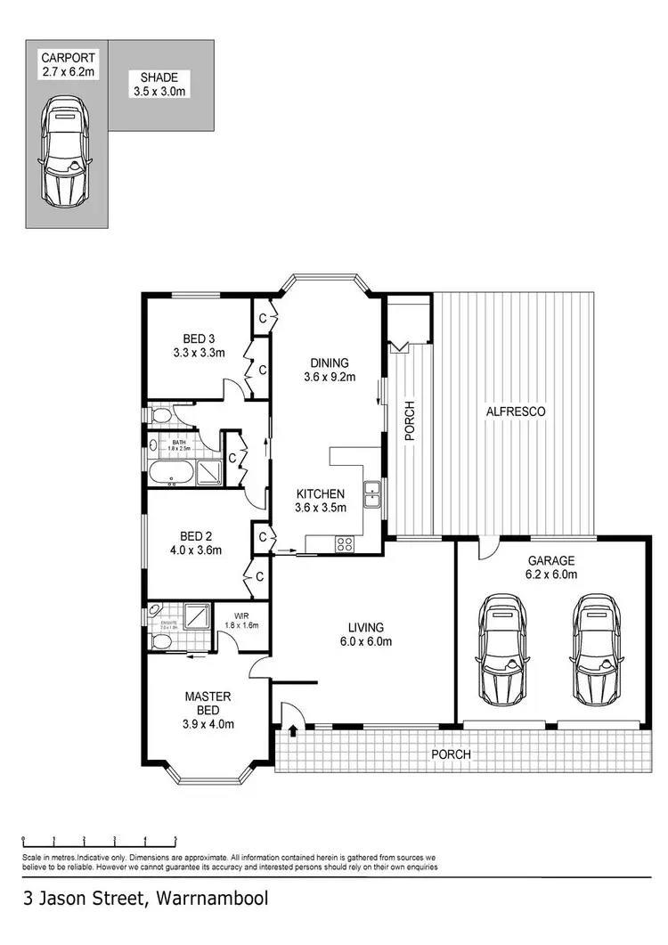 Floorplan of Homely house listing, 3 Jason Street, Warrnambool VIC 3280