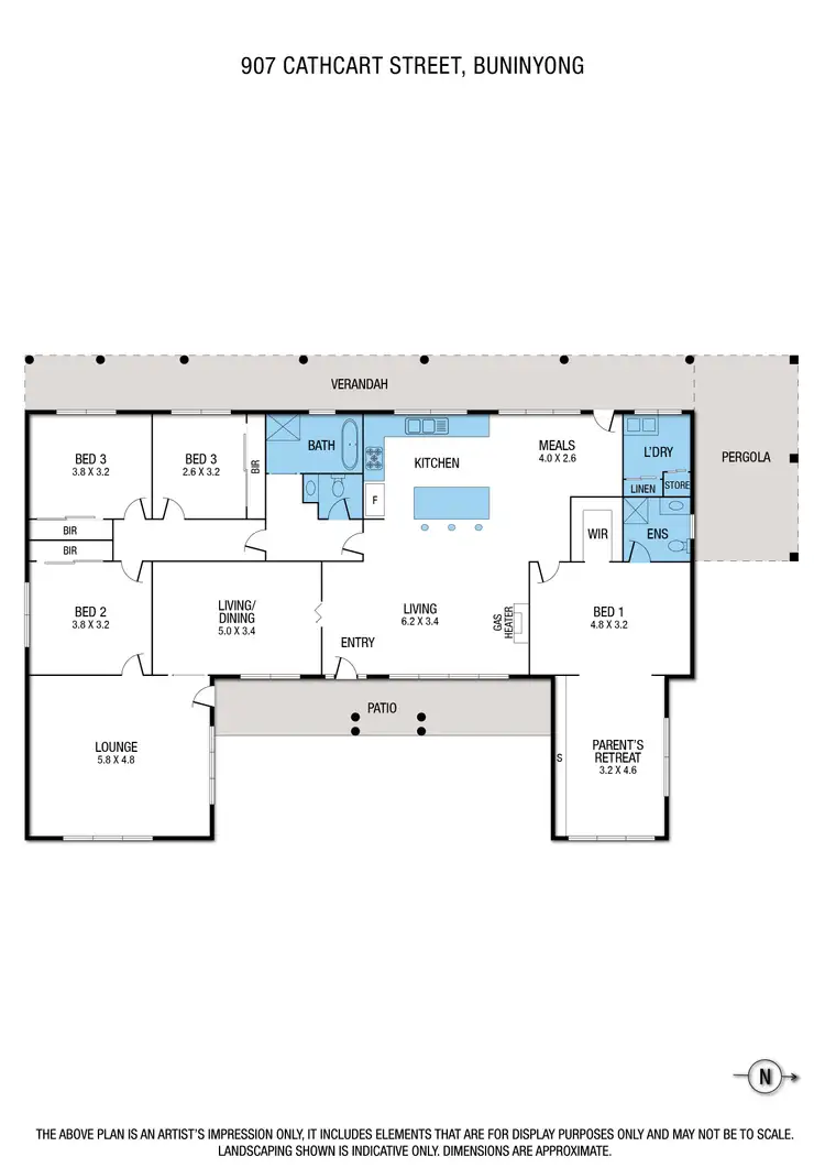 Floorplan of Homely house listing, 907 Cathcart Street, Buninyong VIC 3357