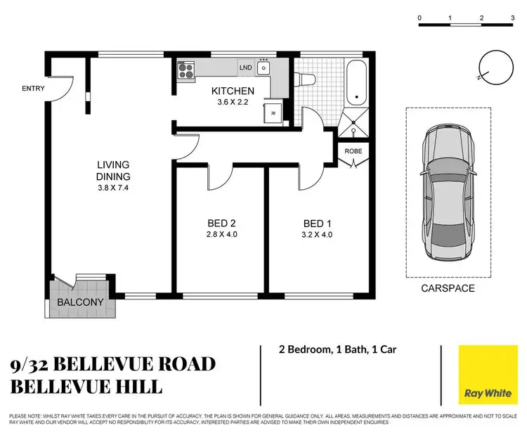 Floorplan of Homely apartment listing, 9/32 Bellevue Road, Bellevue Hill NSW 2023