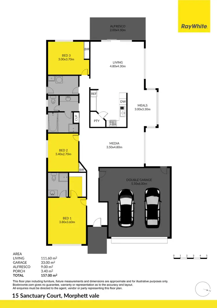 Floorplan of Homely house listing, 15 Sanctuary Court, Morphett Vale SA 5162