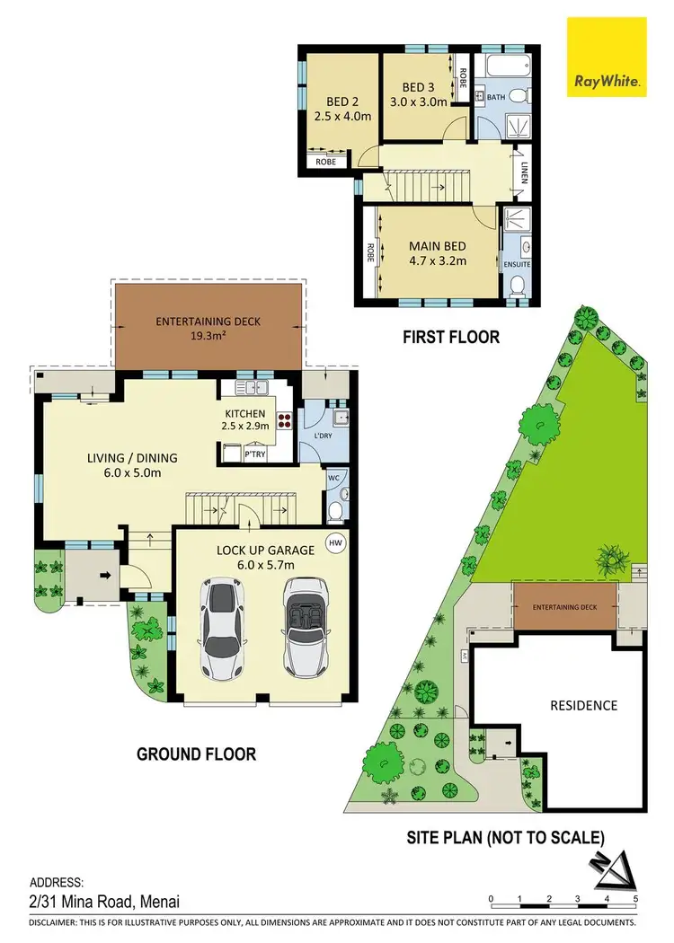 Floorplan of Homely townhouse listing, 2/31 Mina Road, Menai NSW 2234