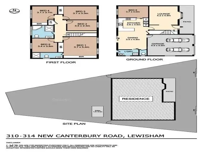 Floorplan of Homely house listing, 310 New Canterbury Road, Lewisham NSW 2049