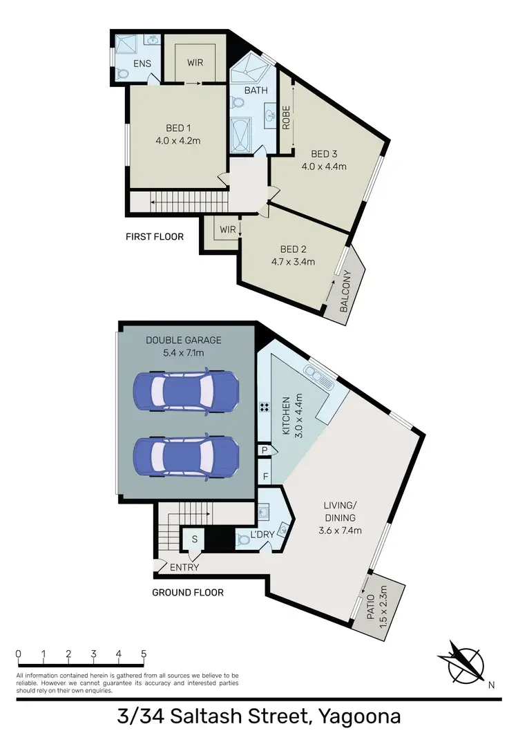 Floorplan of Homely townhouse listing, 3/34 Saltash Street, Yagoona NSW 2199