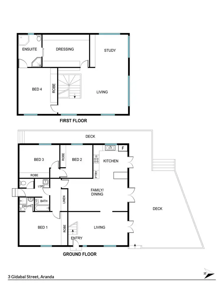 Floorplan of Homely house listing, 3 Gidabal Street, Aranda ACT 2614