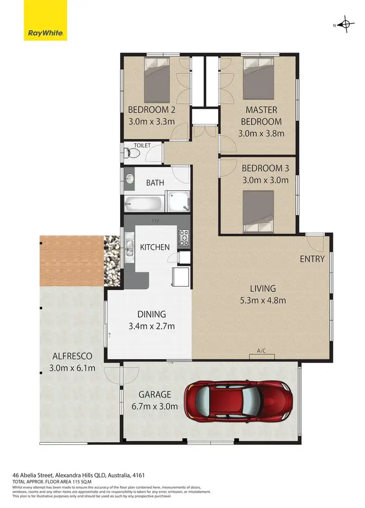 Floorplan of Homely house listing, 46 Abelia Street, Alexandra Hills QLD 4161