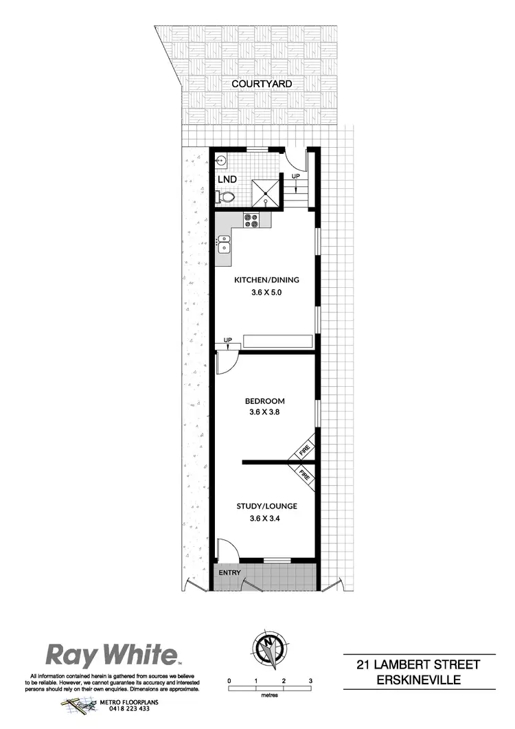 Floorplan of Homely house listing, 21 Lambert Street, Erskineville NSW 2043
