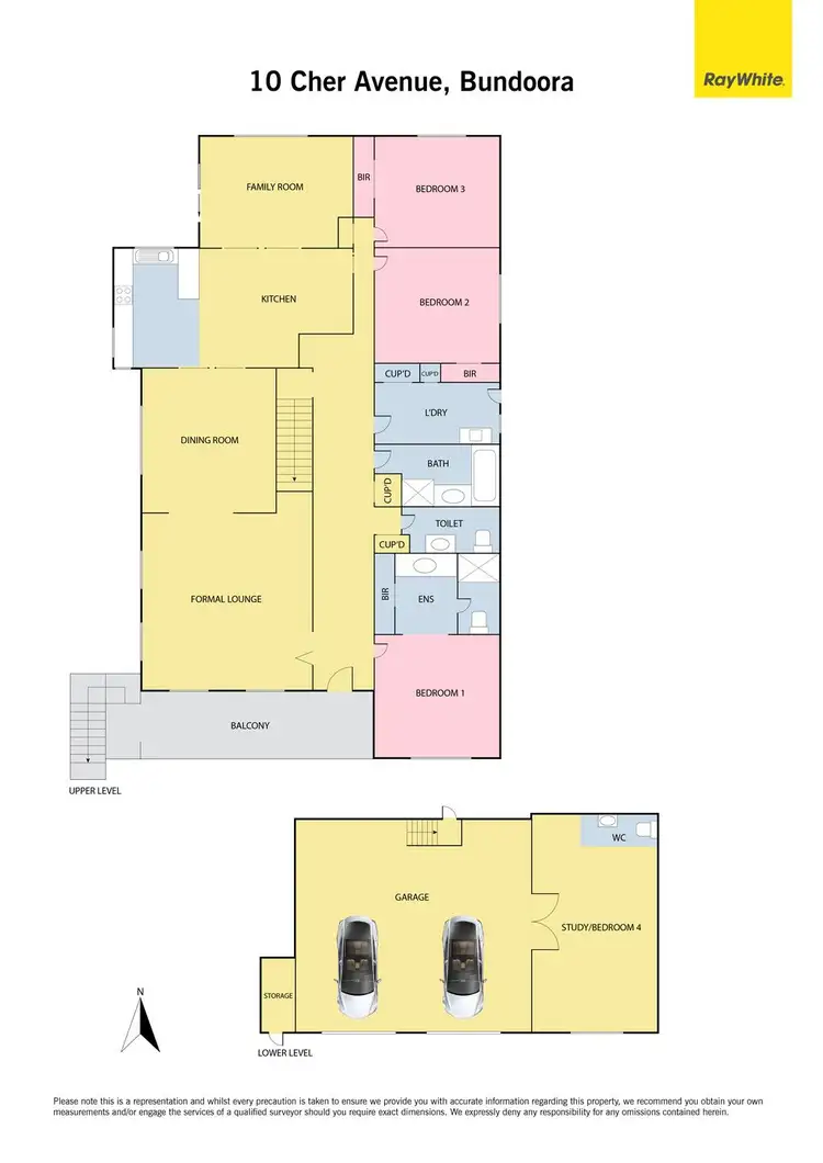 Floorplan of Homely house listing, 10 Cher Avenue, Bundoora VIC 3083