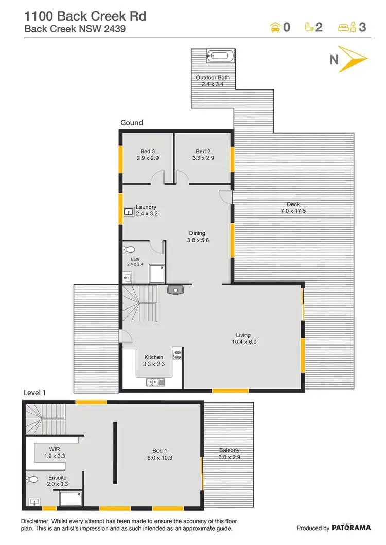 Floorplan of Homely rural property listing, 1100 Back Creek Road, Back Creek Via, Braidwood NSW 2622