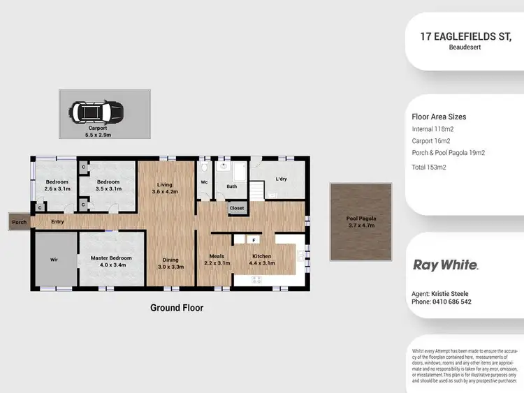 Floorplan of Homely house listing, 17 Eaglesfield Street, Beaudesert QLD 4285