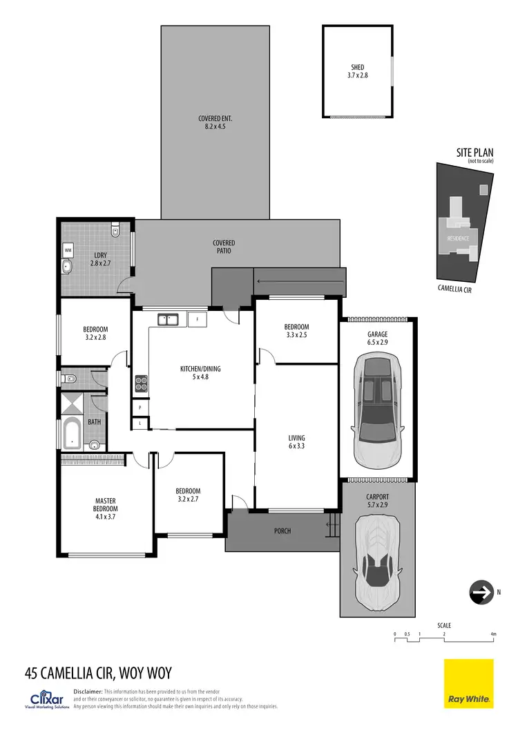 Floorplan of Homely house listing, 45 Camellia Circle, Woy Woy NSW 2256