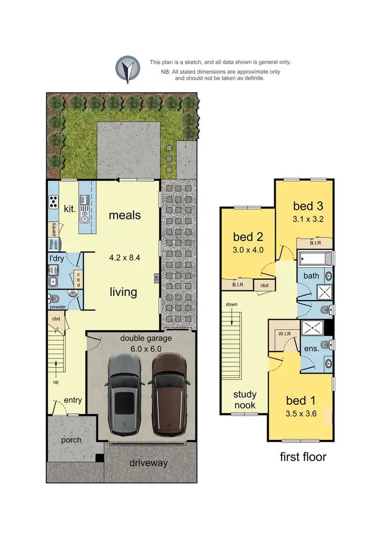 Floorplan of Homely townhouse listing, 14 Spriggs Drive, Croydon VIC 3136