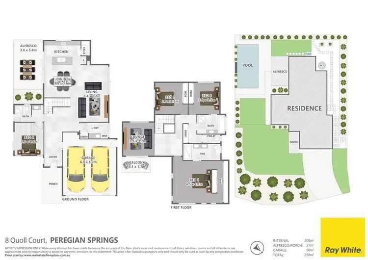 Floorplan of Homely house listing, 8 Quoll Court, Peregian Springs QLD 4573