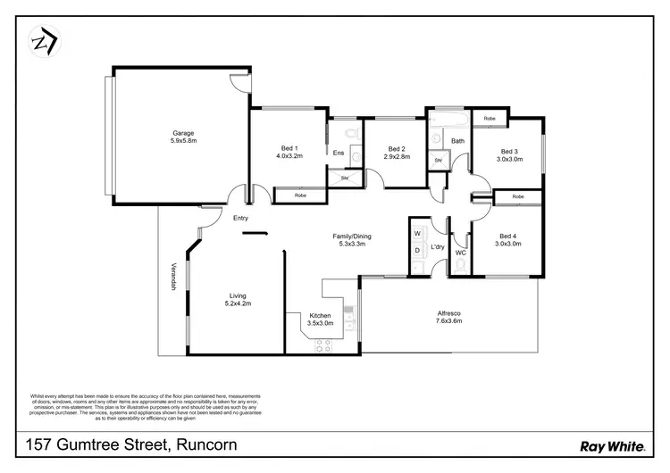 Floorplan of Homely house listing, 157 Gumtree Street, Runcorn QLD 4113