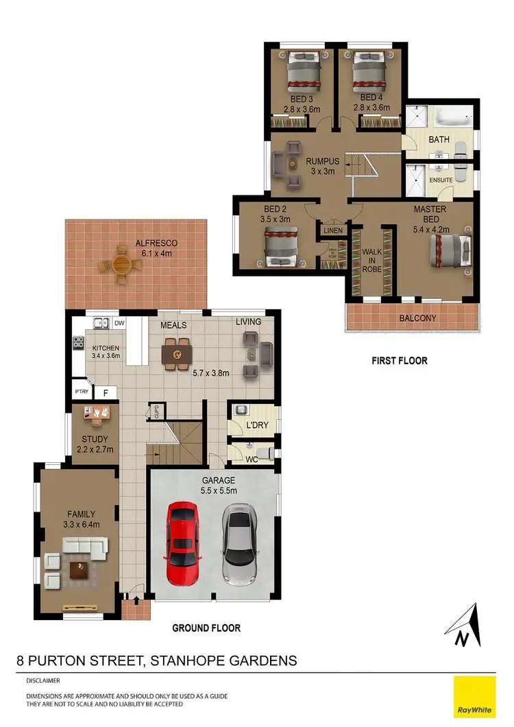 Floorplan of Homely house listing, 8 Purton Street, Stanhope Gardens NSW 2768