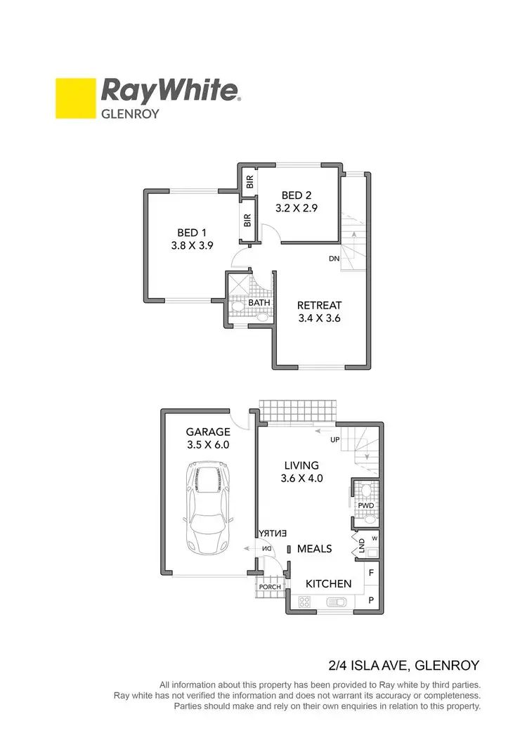 Floorplan of Homely townhouse listing, 1/4 Isla Avenue, Glenroy VIC 3046