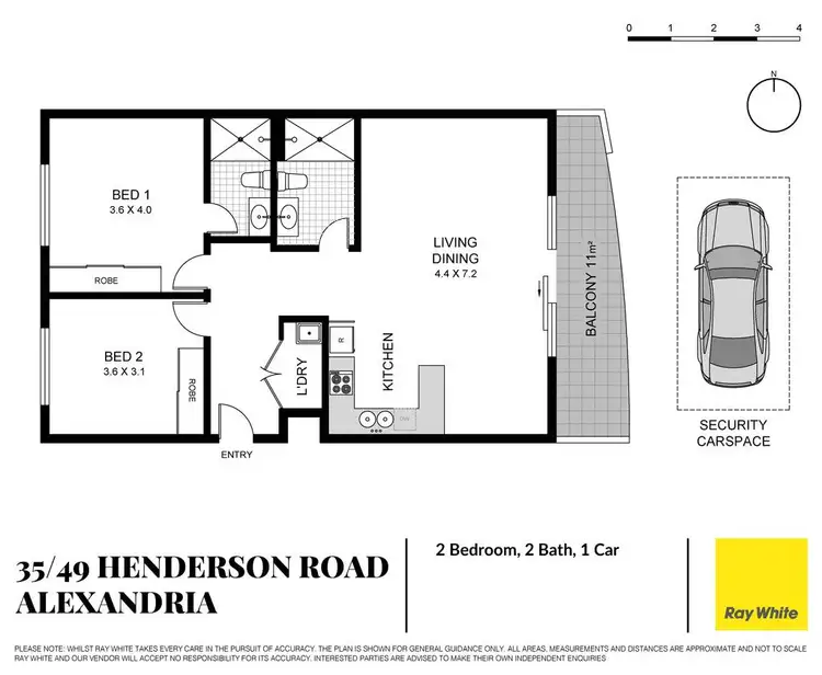 Floorplan of Homely apartment listing, 35/49 Henderson Road, Alexandria NSW 2015