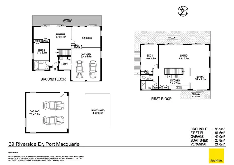 Floorplan of Homely house listing, 39 Riverside Drive, Port Macquarie NSW 2444