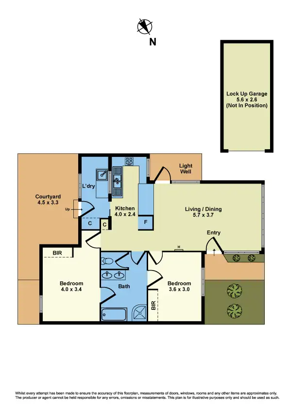 Floorplan of Homely unit listing, 2/18 Clarendon Parade, West Footscray VIC 3012