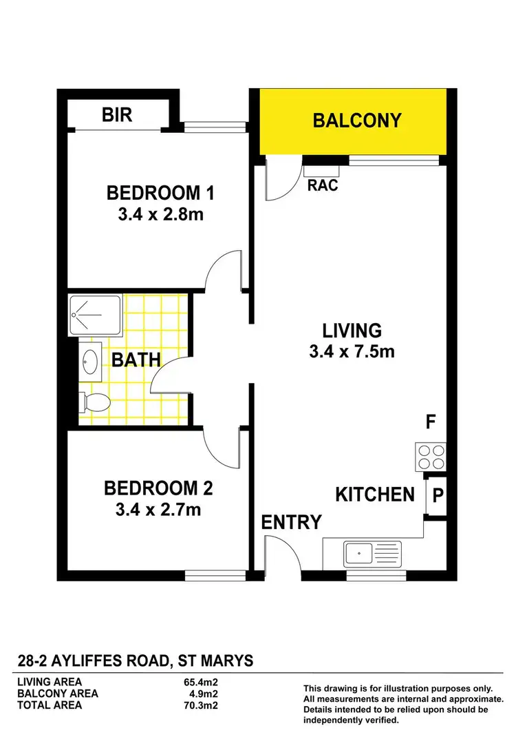 Floorplan of Homely house listing, 28/2 Ayliffes Road, St Marys SA 5042