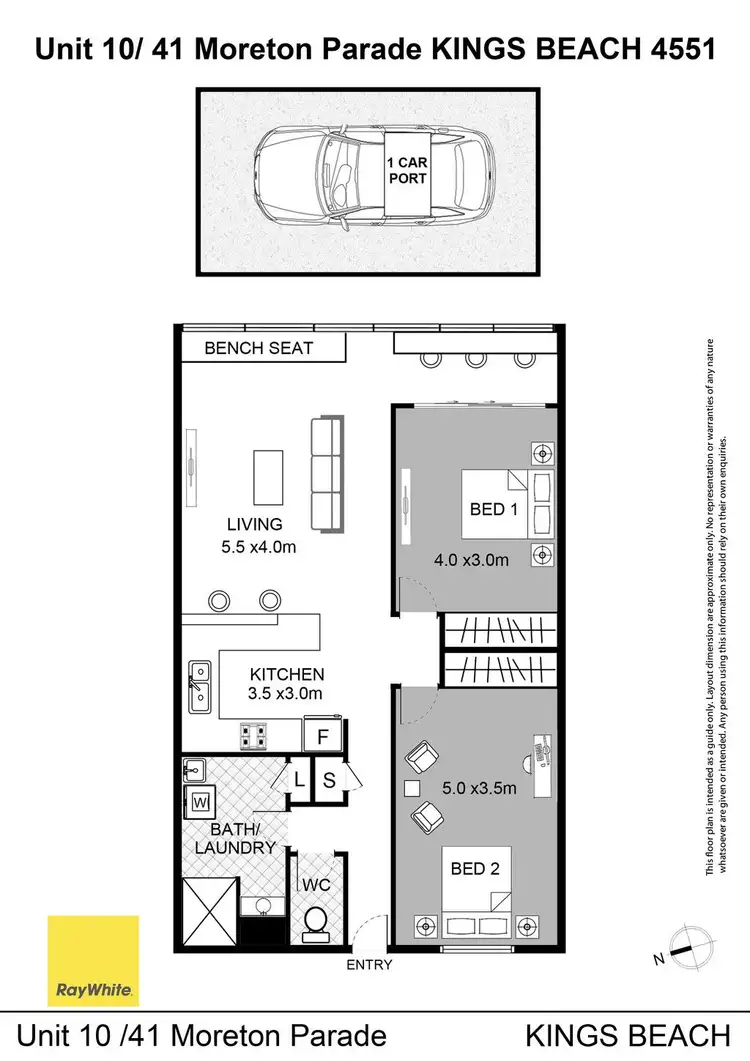 Floorplan of Homely unit listing, Unit 10/41 Moreton Parade, Kings Beach QLD 4551