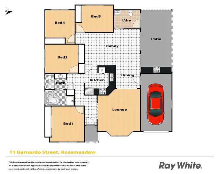 Floorplan of Homely house listing, 11 Bernardo Street, Rosemeadow NSW 2560