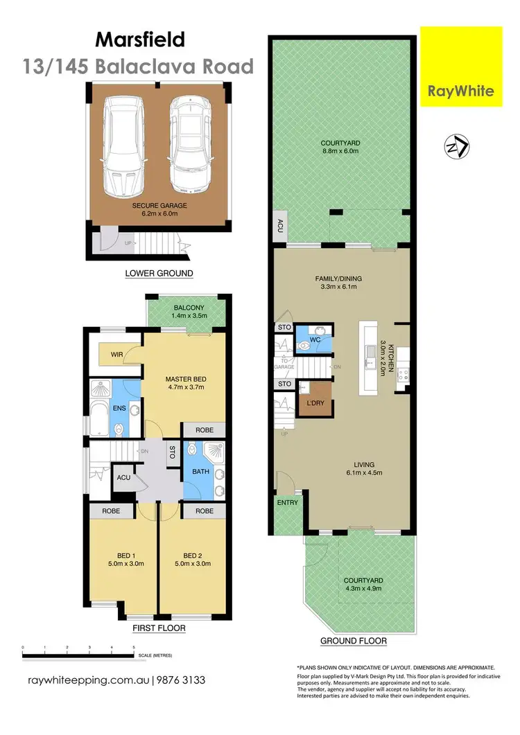 Floorplan of Homely townhouse listing, 13/145 Balaclava Road, Marsfield NSW 2122