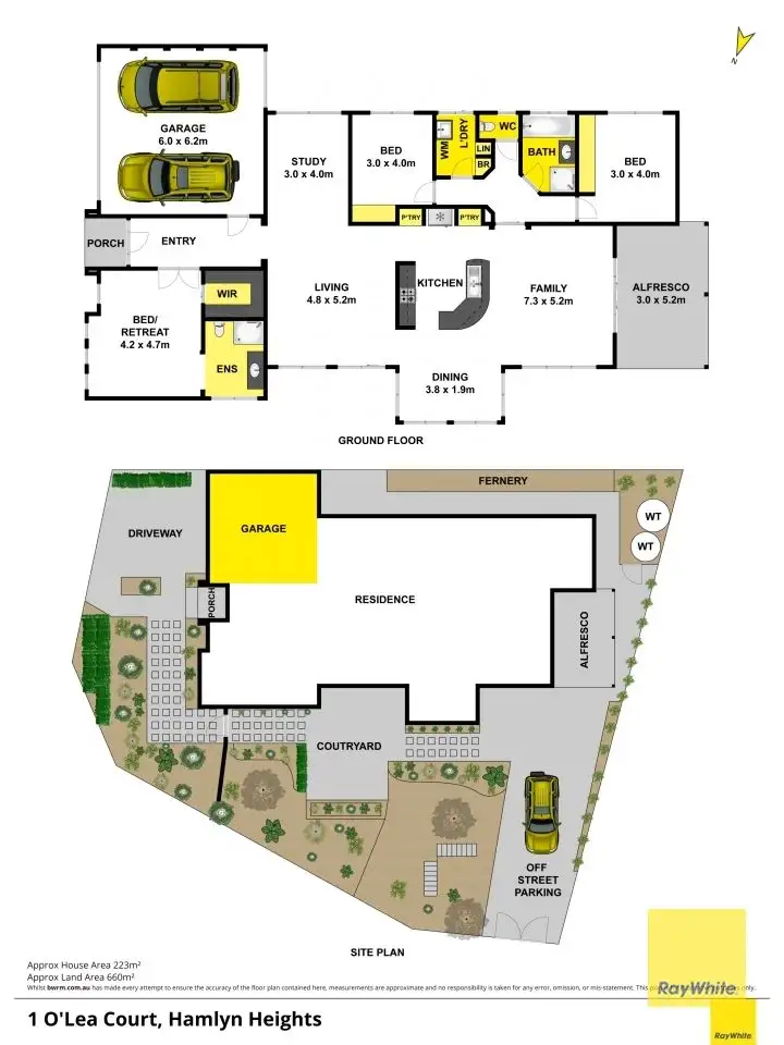 Floorplan of Homely house listing, 1 Olea Court, Hamlyn Heights VIC 3215