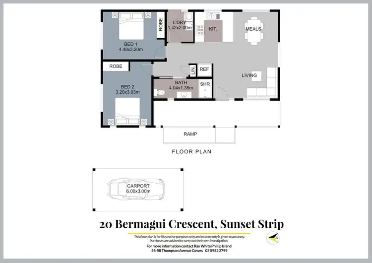 Floorplan of Homely house listing, 20a Bermagui Crescent, Sunset Strip VIC 3922