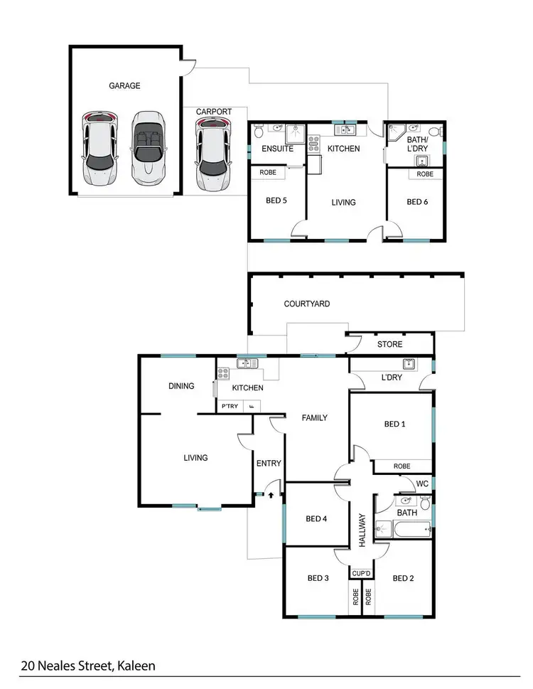Floorplan of Homely house listing, 20 Neales Street, Kaleen ACT 2617