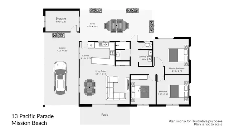 Floorplan of Homely house listing, 13 Pacific Parade, Mission Beach QLD 4852