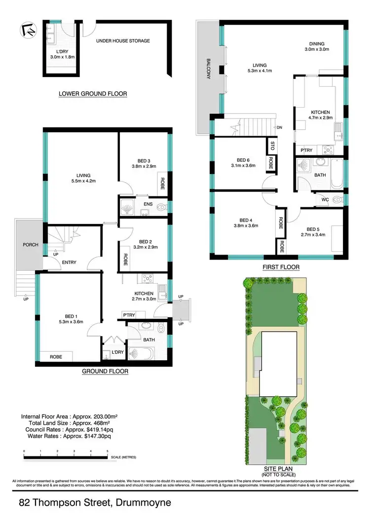 Floorplan of Homely house listing, 82 Thompson Street, Drummoyne NSW 2047