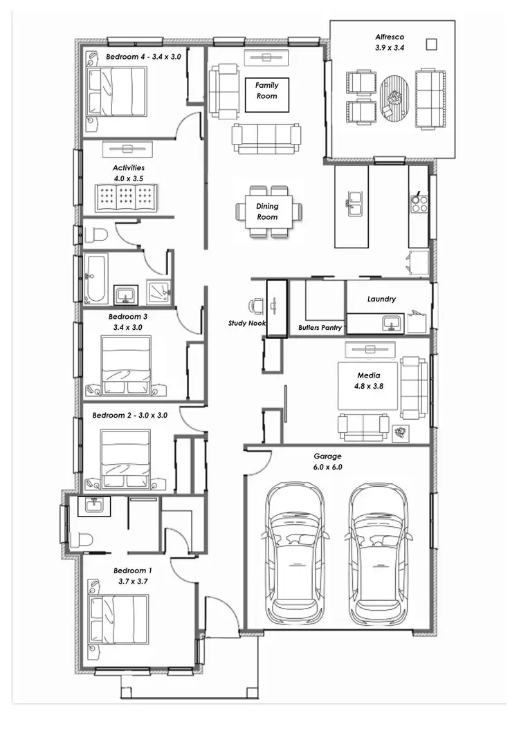 Floorplan of Homely house listing, 27 Mulga Place, Tamworth NSW 2340
