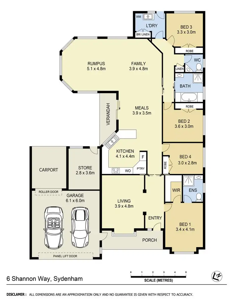 Floorplan of Homely house listing, 6 Shannon Way, Sydenham VIC 3037