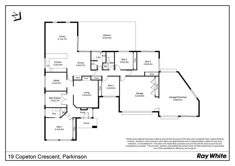 Floorplan of Homely house listing, 19 Copeton Crescent, Parkinson QLD 4115