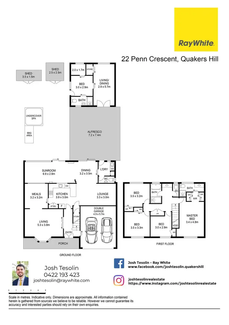 Floorplan of Homely house listing, 22 Penn Crescent, Quakers Hill NSW 2763
