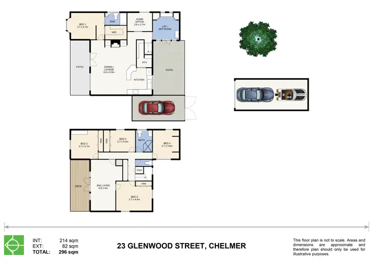 Floorplan of Homely house listing, 23 Glenwood Street, Chelmer QLD 4068