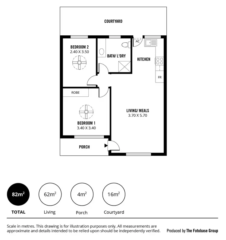 Floorplan of Homely unit listing, 3/17 Halifax Street, Hilton SA 5033