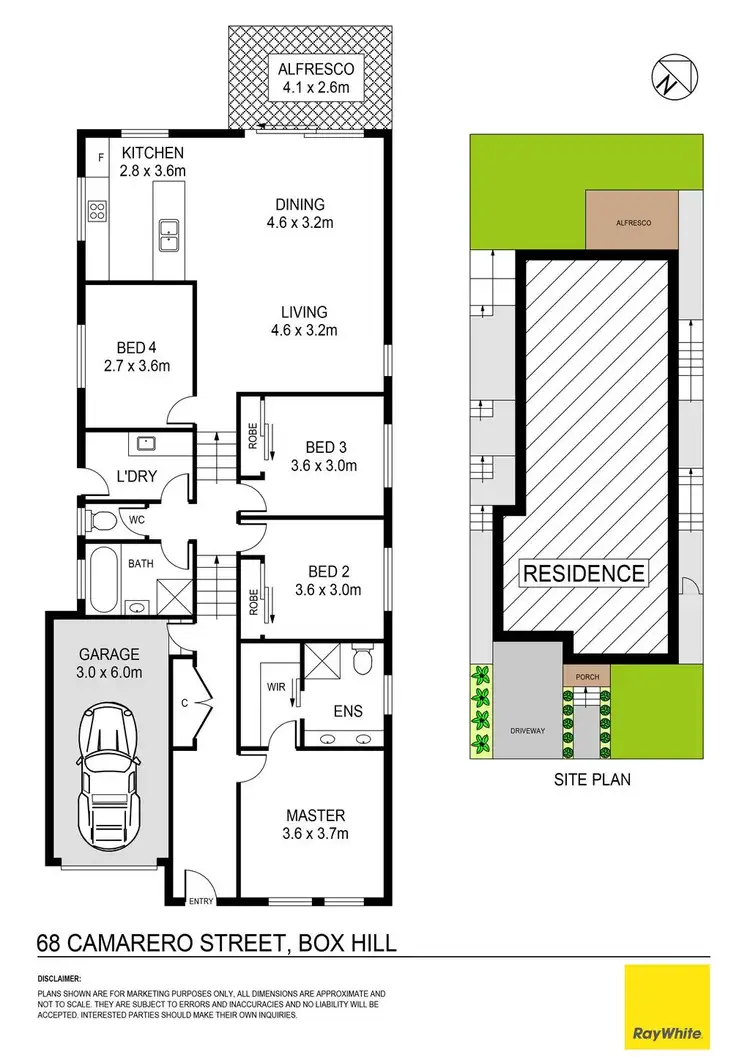 Floorplan of Homely house listing, 68 Camarero Street, Box Hill NSW 2765