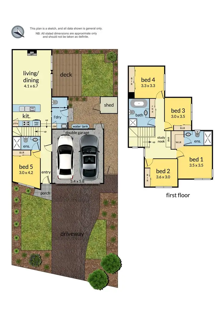 Floorplan of Homely townhouse listing, 24 Abraham Drive, Croydon VIC 3136