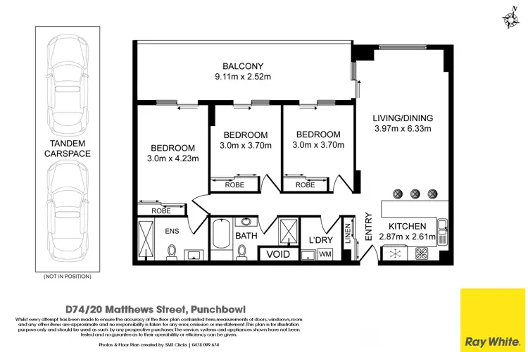 Floorplan of Homely unit listing, 74/20 Matthews Street, Punchbowl NSW 2196