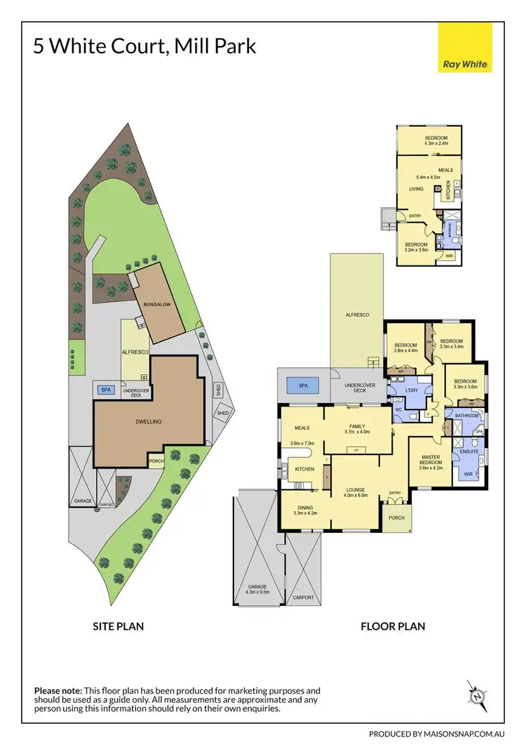 Floorplan of Homely house listing, 5 White Court, Mill Park VIC 3082
