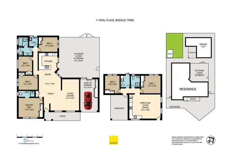 Floorplan of Homely house listing, 11 & 11A Opal Place, Bossley Park NSW 2176