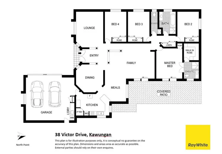 Floorplan of Homely house listing, 38 Victor Drive, Kawungan QLD 4655