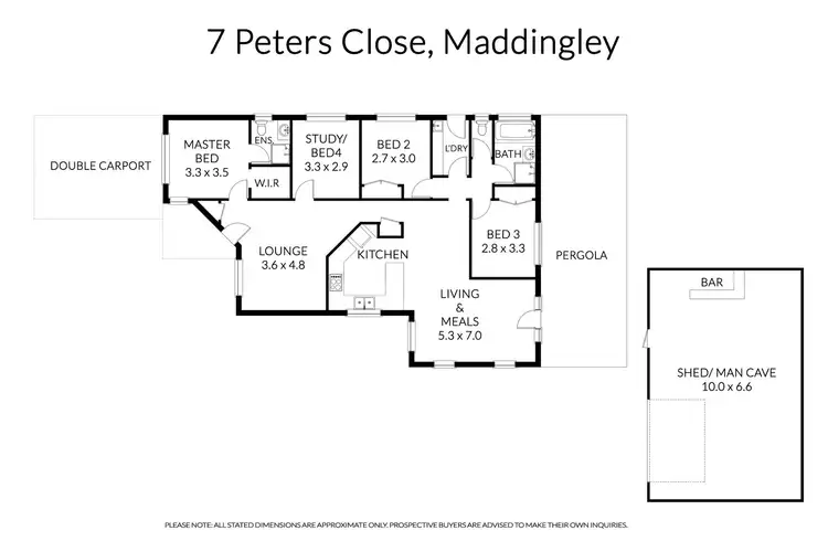 Floorplan of Homely house listing, 7 Peters Close, Maddingley VIC 3340