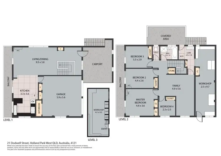 Floorplan of Homely house listing, 21 Dodwell Street, Holland Park West QLD 4121