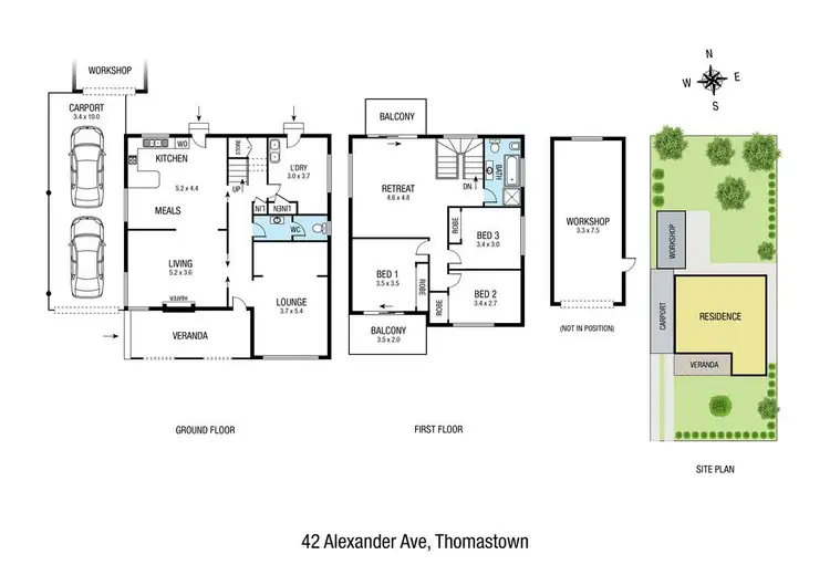 Floorplan of Homely house listing, 42 Alexander Avenue, Thomastown VIC 3074