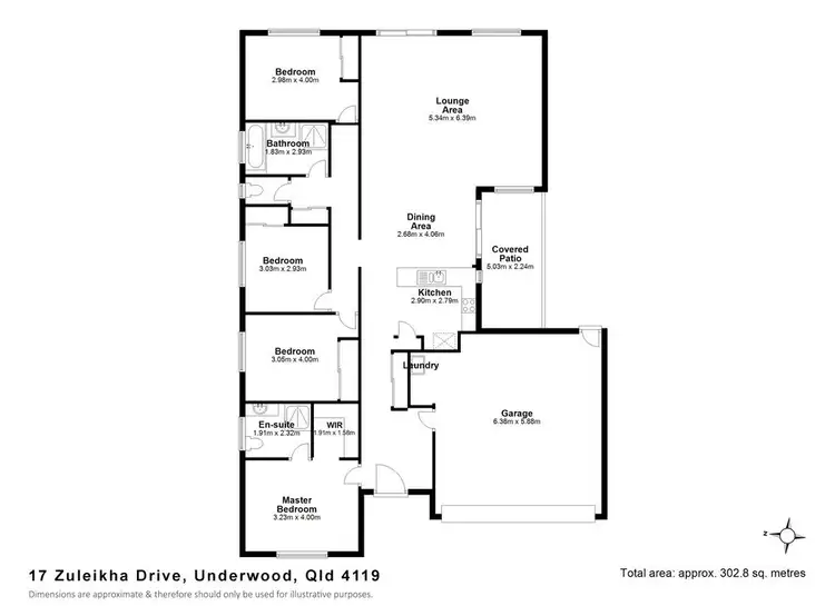 Floorplan of Homely house listing, 17 Zuleikha Drive, Underwood QLD 4119